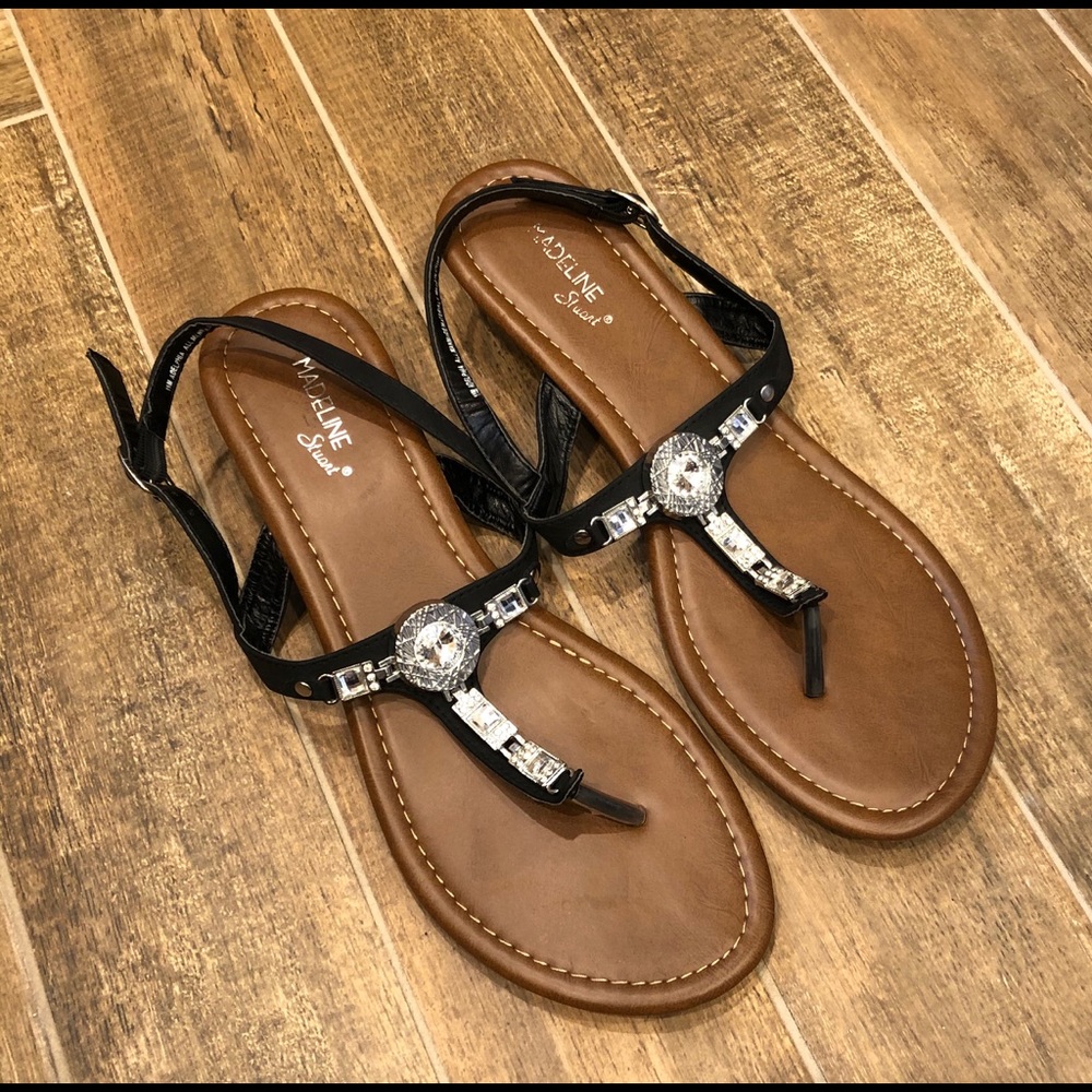 Women’s Rhinestone Sandals- Madeline Stuart sz. 11